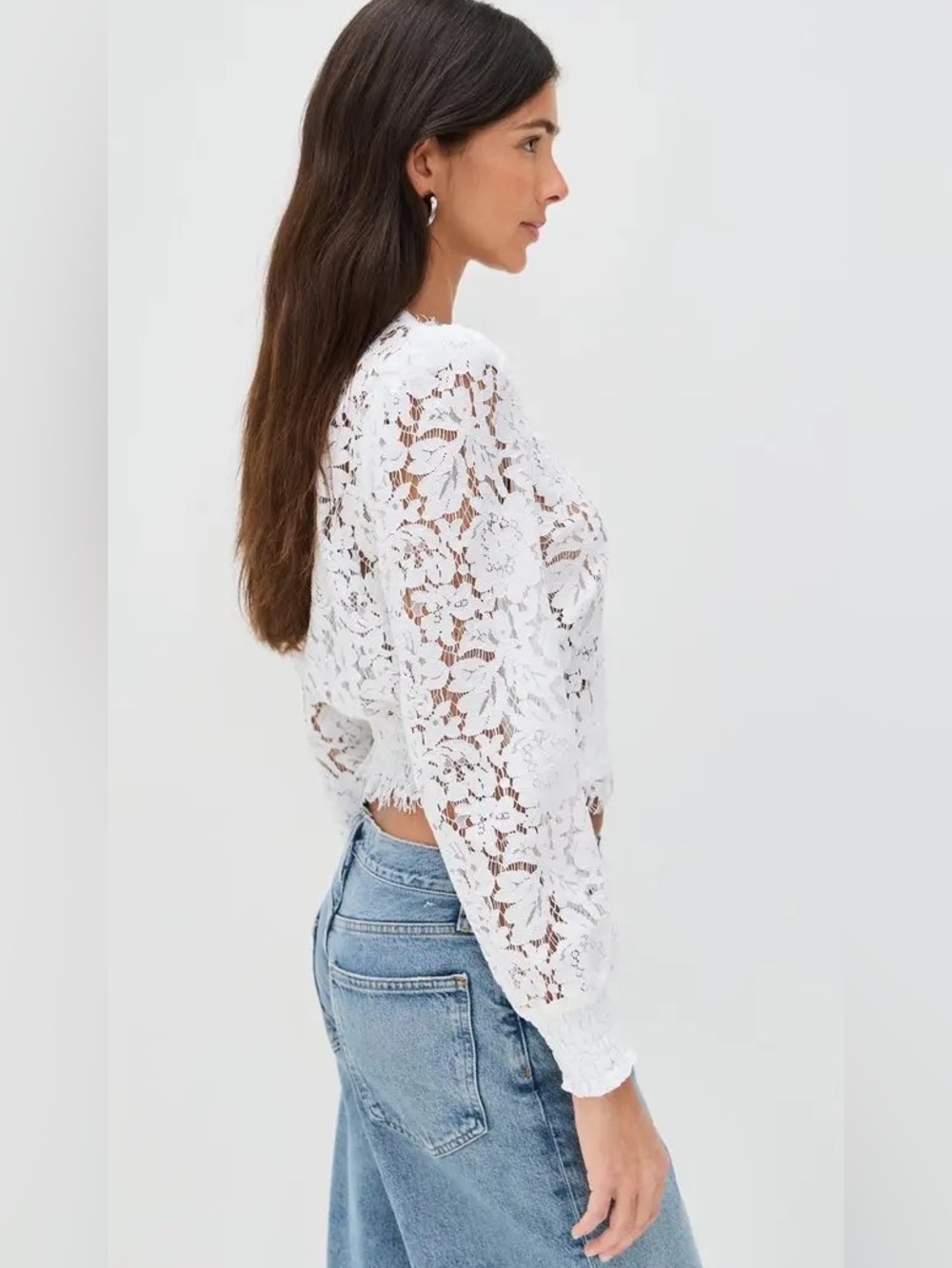 GENERATION LOVE Kairi Lace Wrap womens Blouse size XL cottage core NWT - Picture 3 of 14